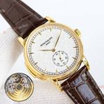 TW Factory Patek Philippe Complications White Vine Scroll Guilloche Face YG Case Swiss Cal.R 27 PS Movement Watch 40mm 